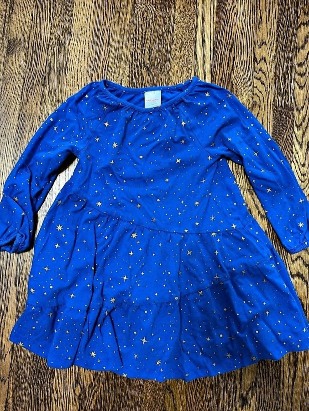Hanna Andersson Girls Size 3T Blue Star Print Dress